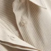 Cotton poplin striped shirt