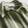 Cotton poplin striped shirt