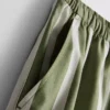 Cotton poplin striped shorts