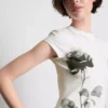 Cotton printed floral baby tee