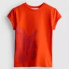 Cotton printed floral baby tee