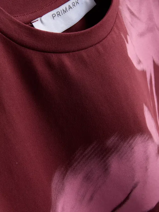Cotton printed floral baby tee