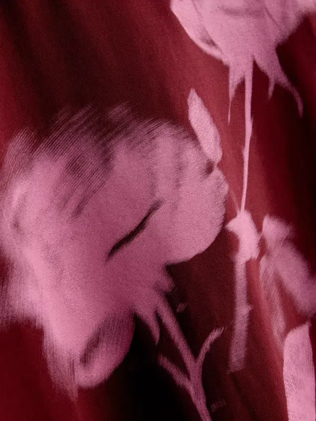 Cotton printed floral baby tee