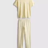Cotton printed gingham pajamas