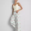 Cotton printed pajama bottoms