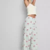 Cotton printed pajama bottoms