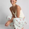 Cotton printed pajama bottoms