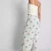 Cotton printed pajama bottoms