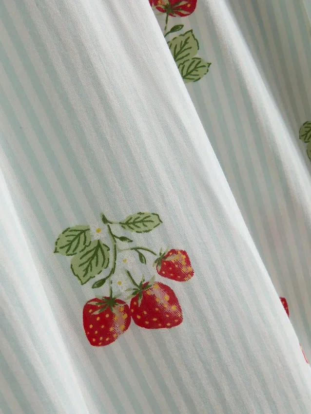 Cotton printed pajama bottoms