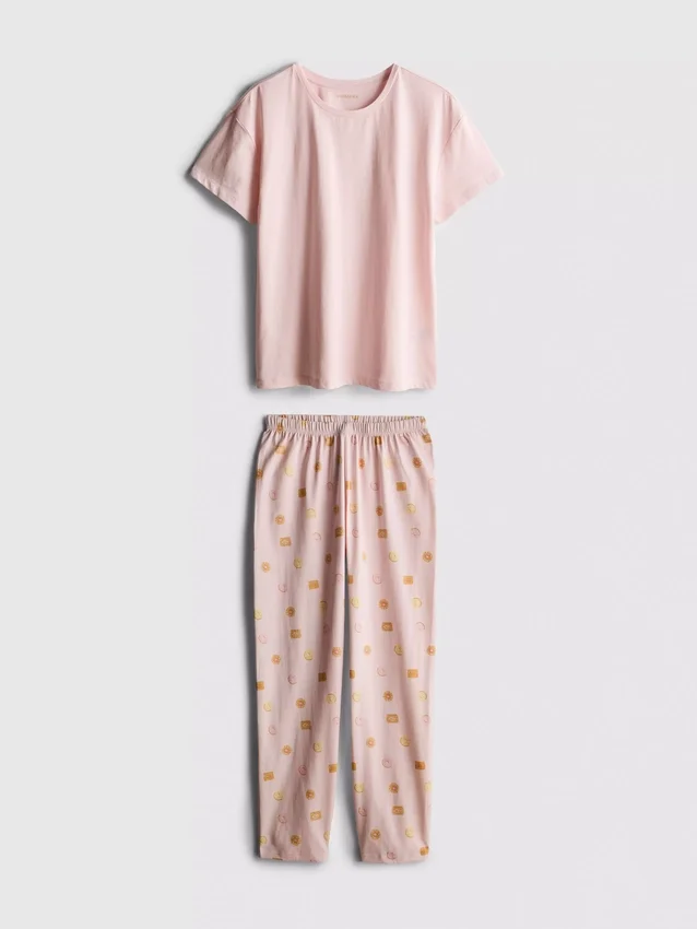 Cotton printed pajamas