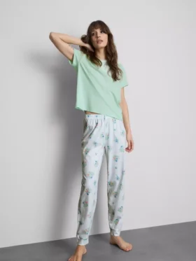 Cotton printed pajamas