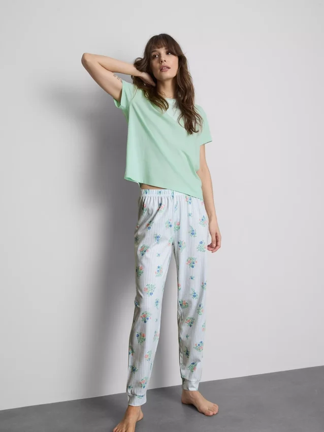 Cotton printed pajamas
