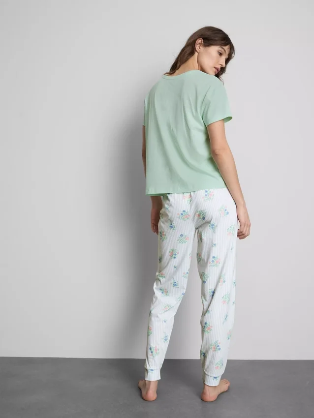 Cotton printed pajamas