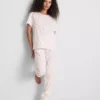 Cotton printed short sleeve pajamas
