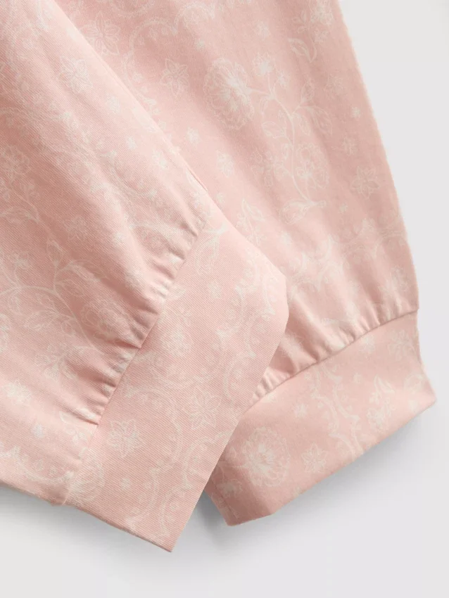 Cotton printed short sleeve pajamas