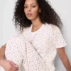 Cotton printed short sleeve pajamas