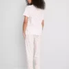 Cotton printed short sleeve pajamas