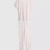 Cotton printed short sleeve pajamas