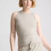 Cotton racerback tank top