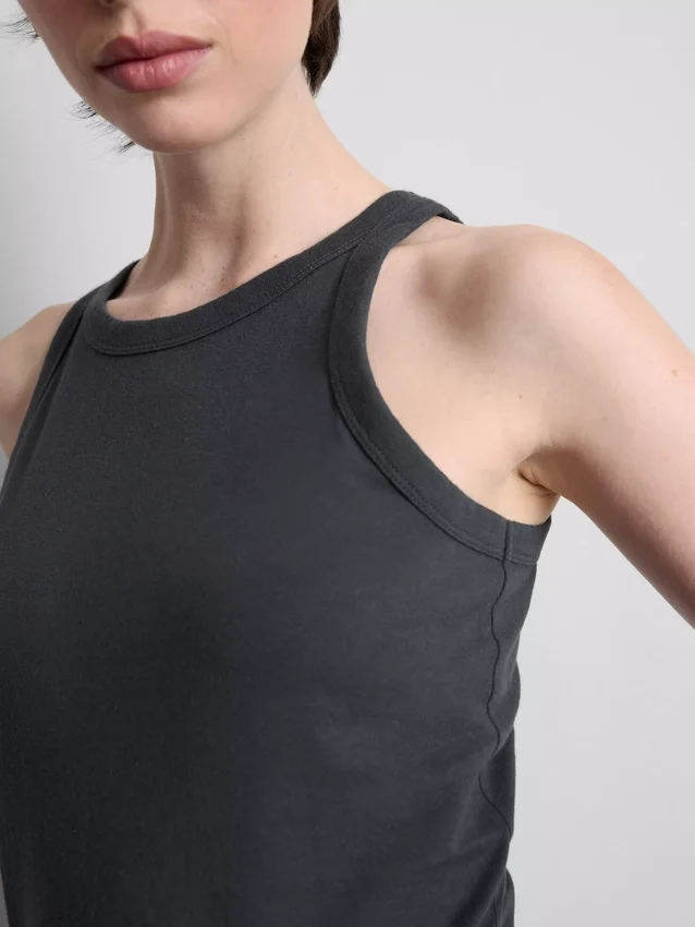 Cotton racerback tank top