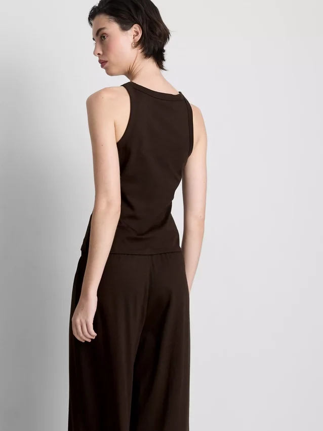 Cotton racerback tank top