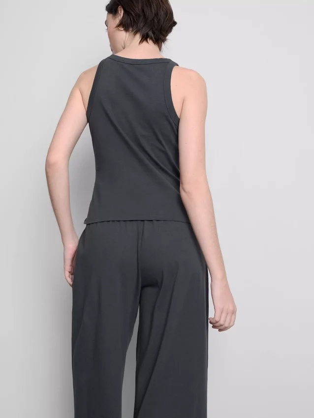 Cotton racerback tank top