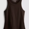 Cotton racerback tank top