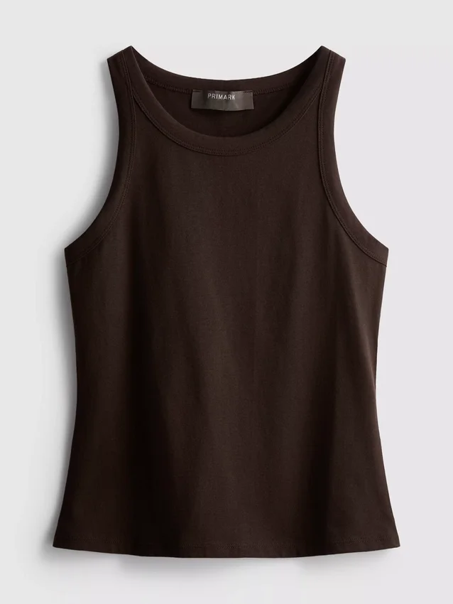 Cotton racerback tank top