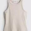 Cotton racerback tank top