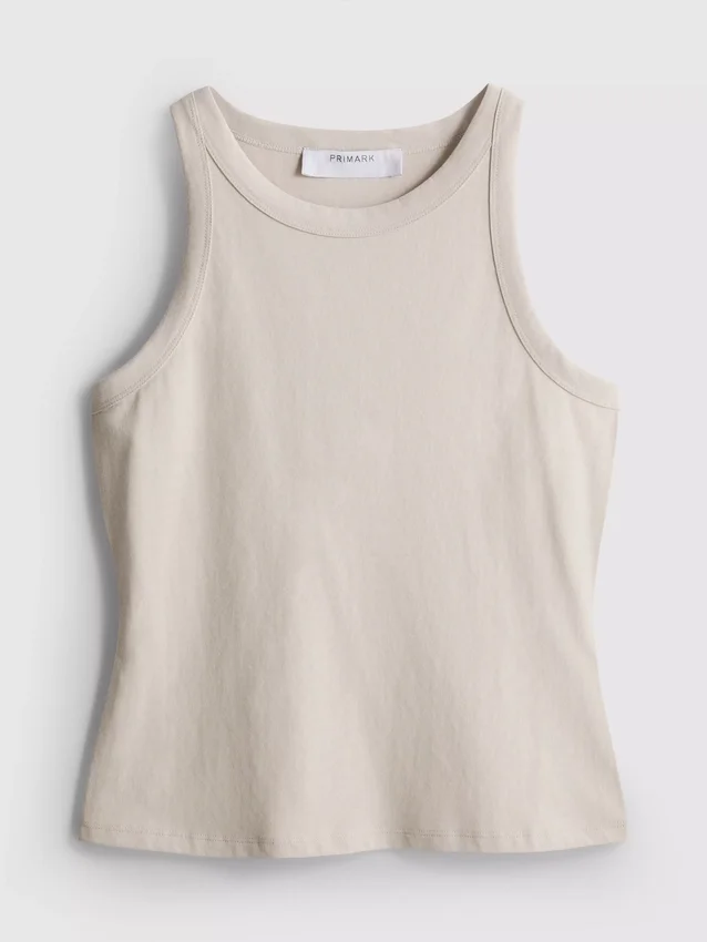 Cotton racerback tank top