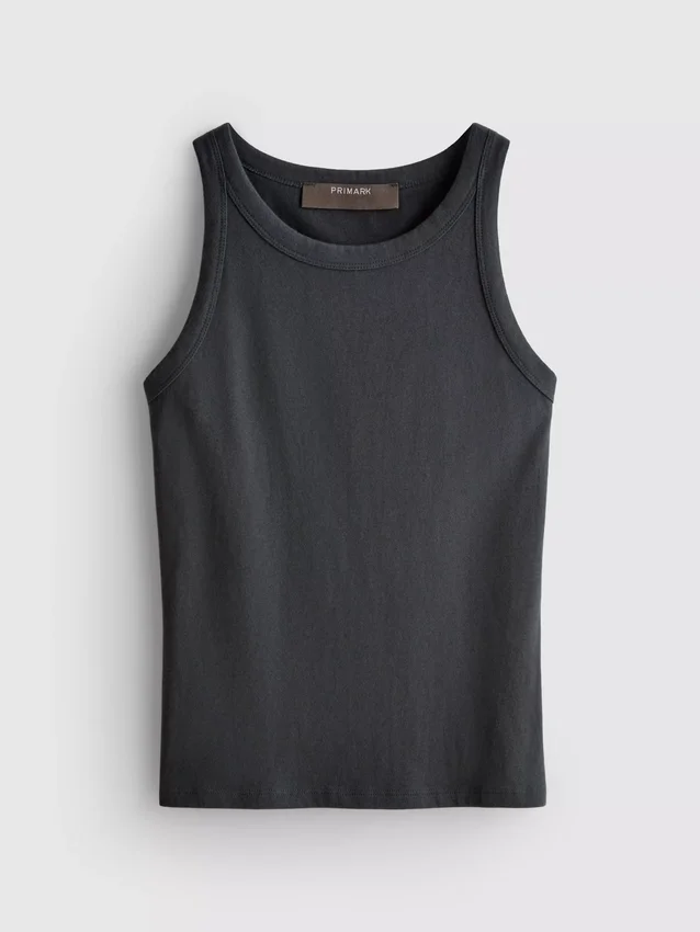 Cotton racerback tank top
