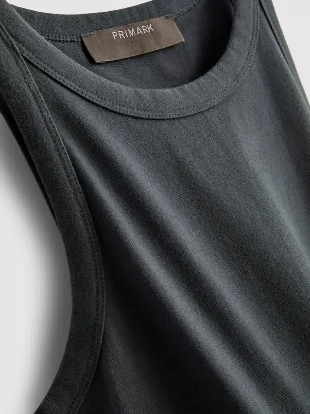 Cotton racerback tank top