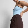 Cotton relaxed drawstring shorts