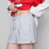 Cotton relaxed drawstring shorts