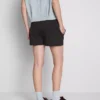 Cotton relaxed drawstring shorts