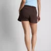 Cotton relaxed drawstring shorts