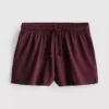 Cotton relaxed drawstring shorts