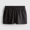 Cotton relaxed drawstring shorts