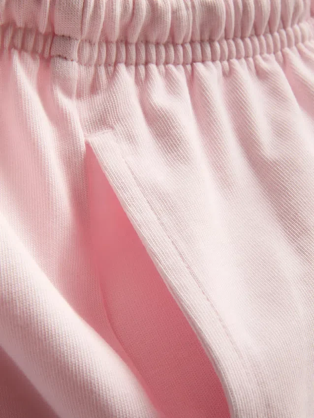 Cotton relaxed drawstring shorts