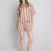Cotton relaxed striped shirt