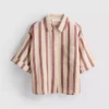 Cotton relaxed striped shirt