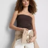Cotton-rich bandeau top