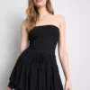 Cotton-rich bandeau top