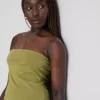 Cotton-rich bandeau top