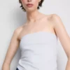 Cotton-rich bandeau top