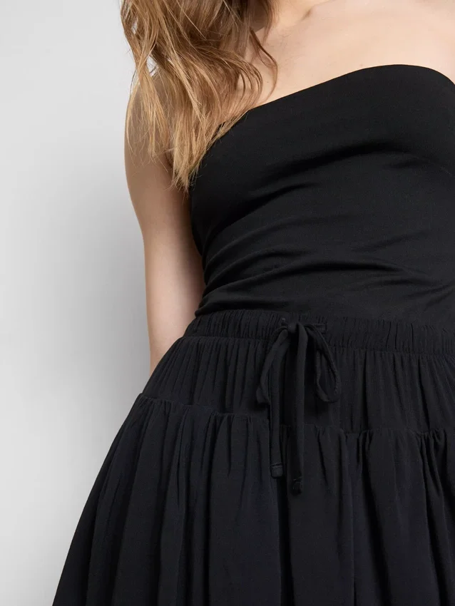 Cotton-rich bandeau top