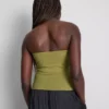 Cotton-rich bandeau top