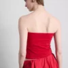 Cotton-rich bandeau top