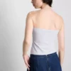 Cotton-rich bandeau top