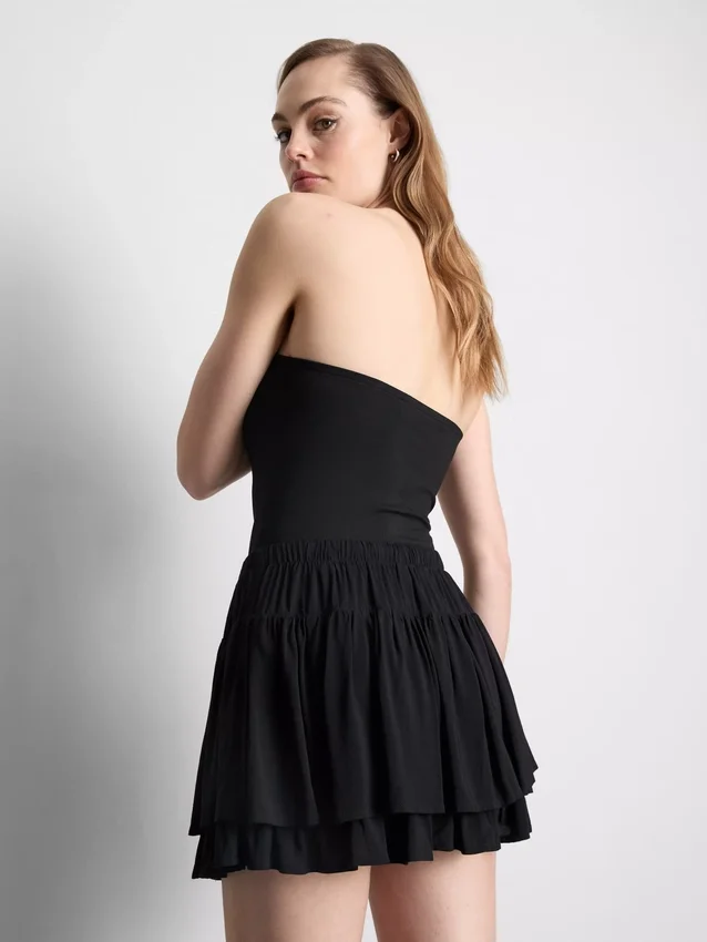 Cotton-rich bandeau top